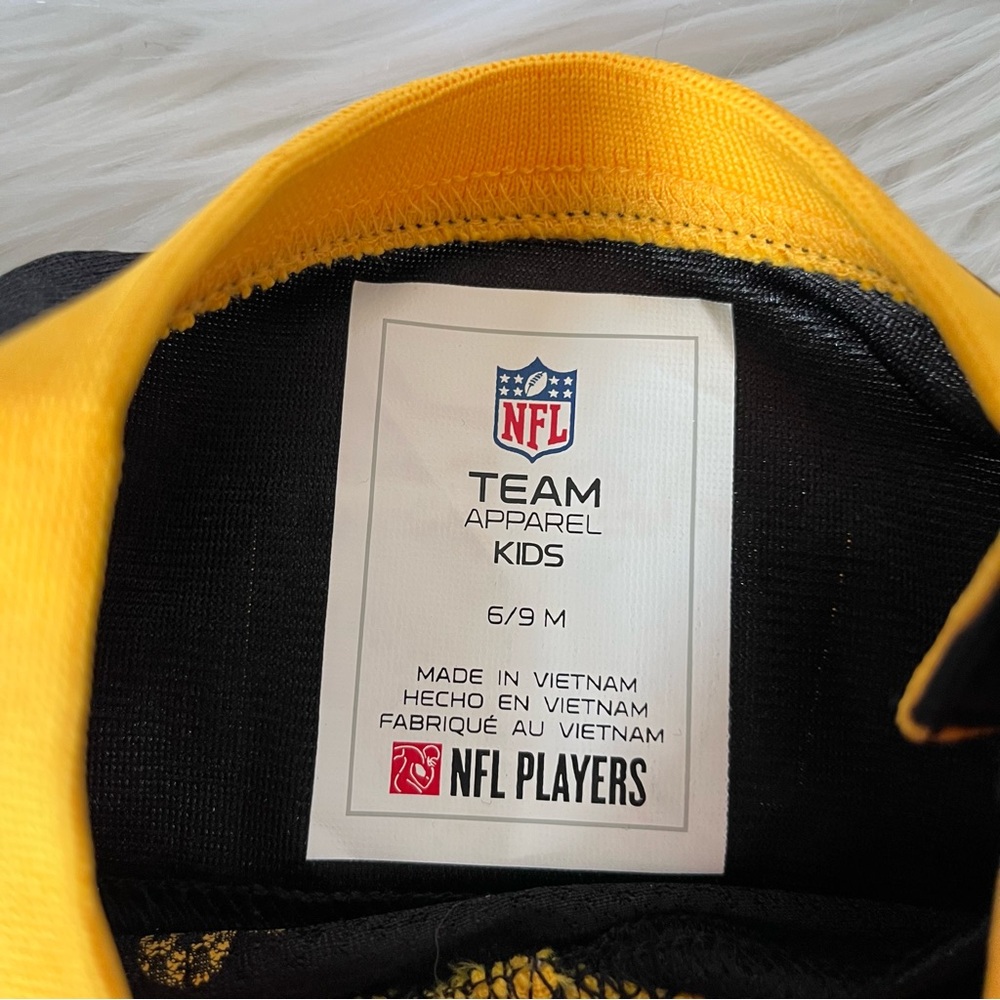NWT TJ Watt Pittsburgh Steelers 90 Jersey Infants Team Creeper Bodysuit NFL new - Picture 4 of 4
